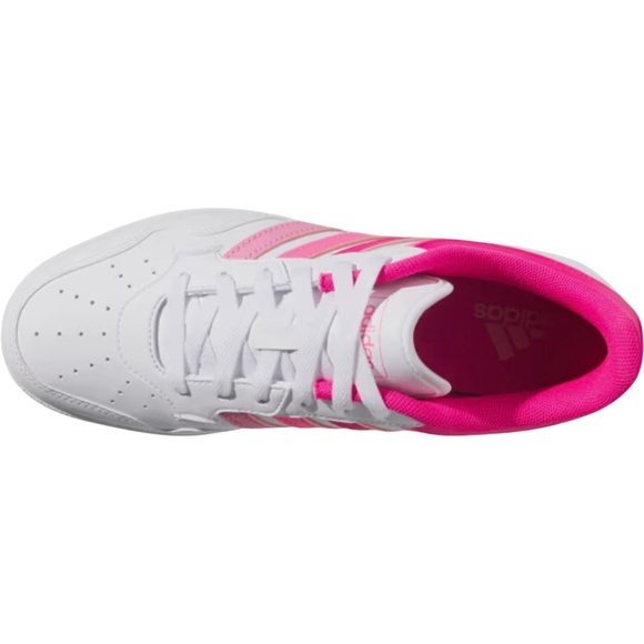 Adidas Hoops 4.0 Sneakers / Shoes - NEW Womens 7.5 White / Pink - #48543-FLR - Picture 4 of 5